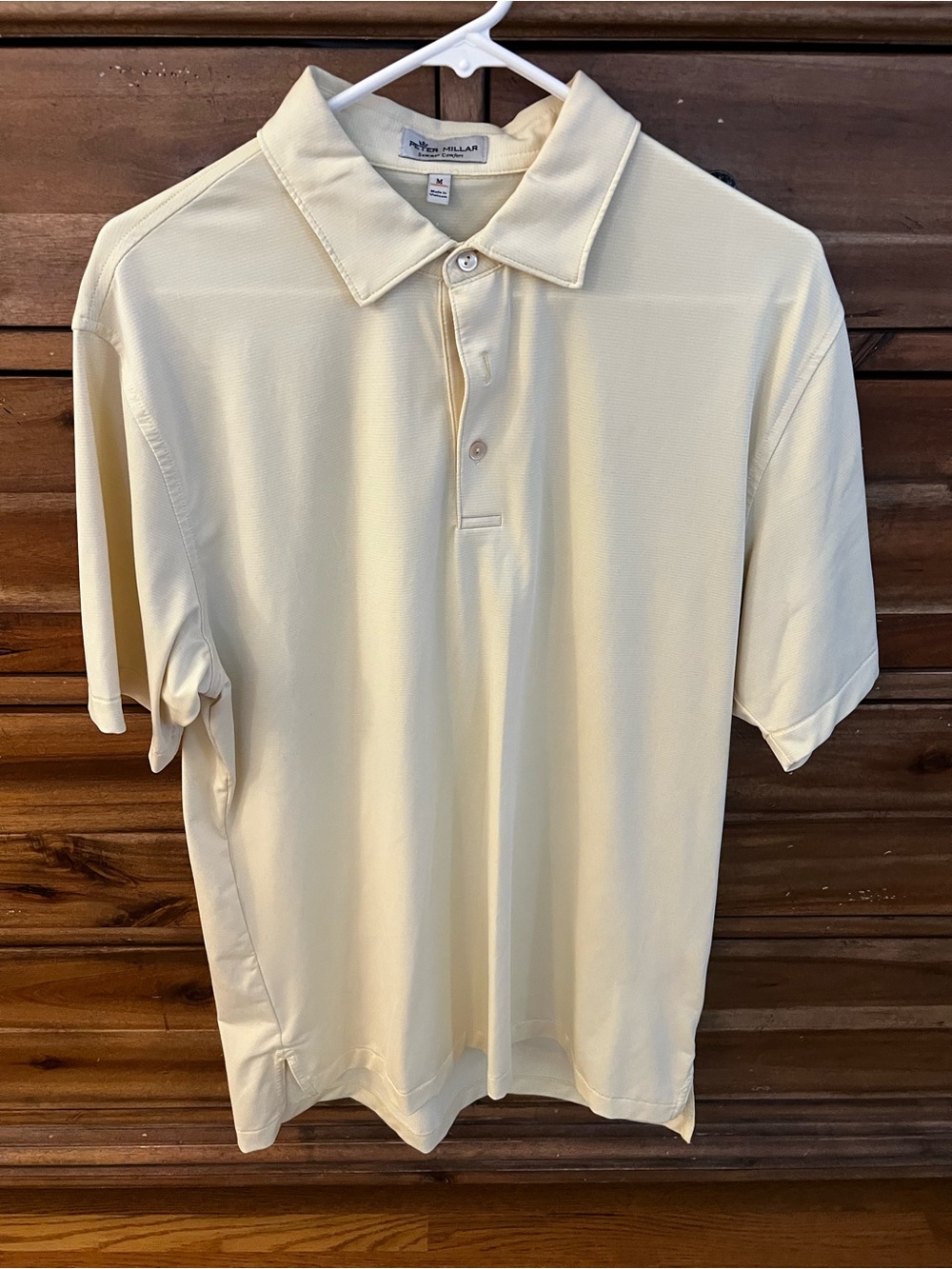 Peter Millar Summer Comfort Cream Performance Golf Polo Men’s Medium